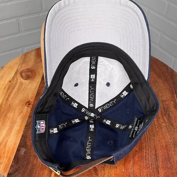 New Era 9Twenty NFL Hat Blue White Adult Dallas Cowboys Stitch Star Core‎ Shore - Picture 5 of 7